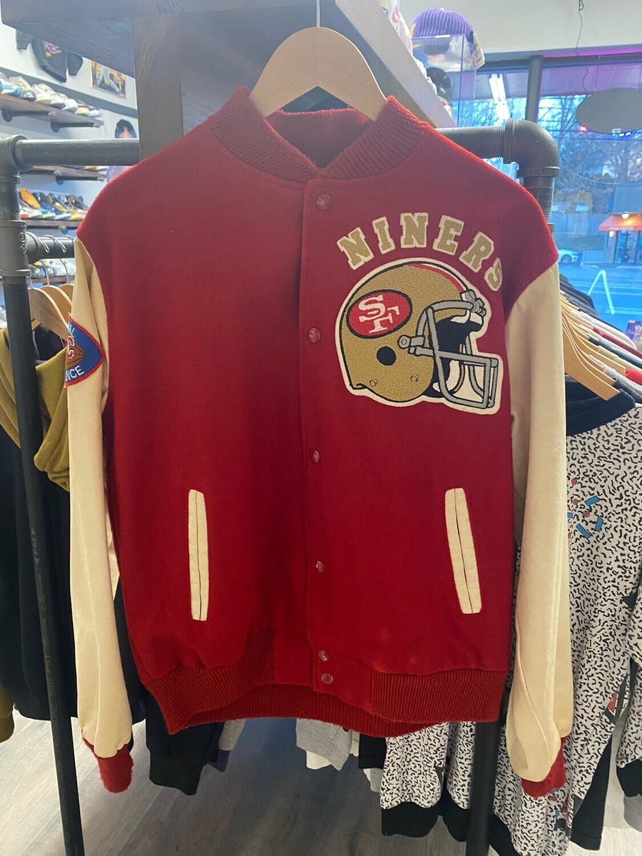 Vintage Chalk Line 49ers Leather Jacket Large | eBay