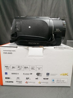 SONY Video Camera FDR-AX45A 4K Handycam Digital Video Black w/Box