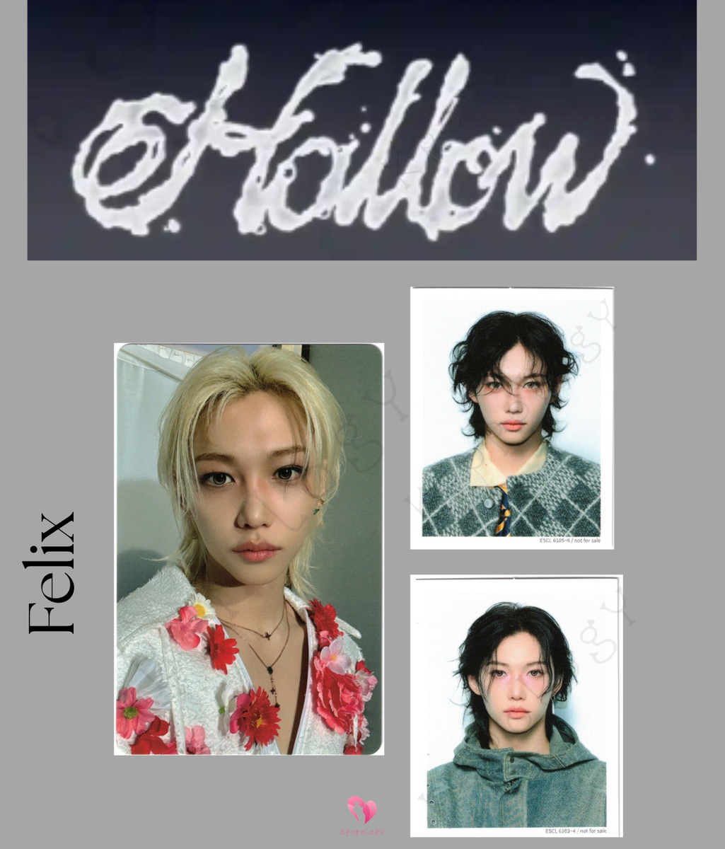 Stray Kids Felix 'Hollow' Limited A & B ID Photos, Tower Records