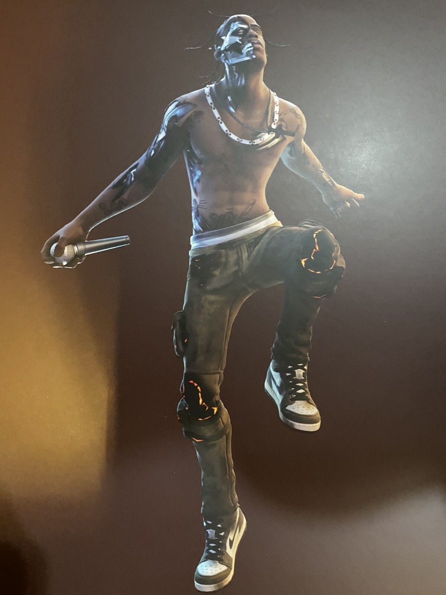 Travis Scott Cactus Jack Fortnite 12” Action Figure Set brand new