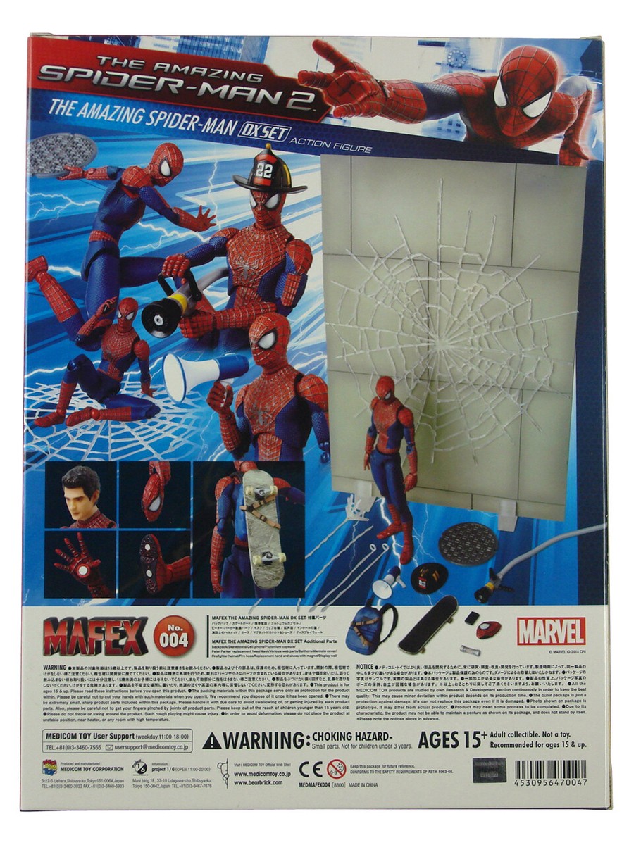 Marvel Medicom The Amazing Spider-Man Deluxe DX Figure Set MAFEX