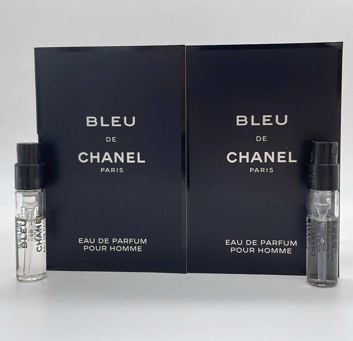 2x Chanel Bleu De Chanel Eau De Parfum EDP Sample Spray For Men