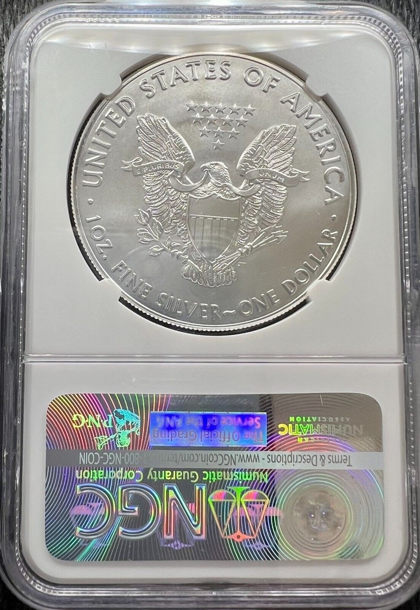 2016 Silver Eagle $1 Coin NGC MS-70 30th Anniversary John Mercanti