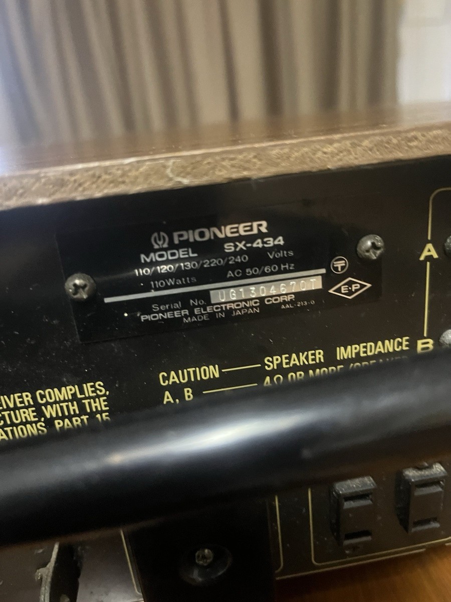 Pioneer Sx-434 Stereo Receiver Amp Worx Gr8 Audiophile