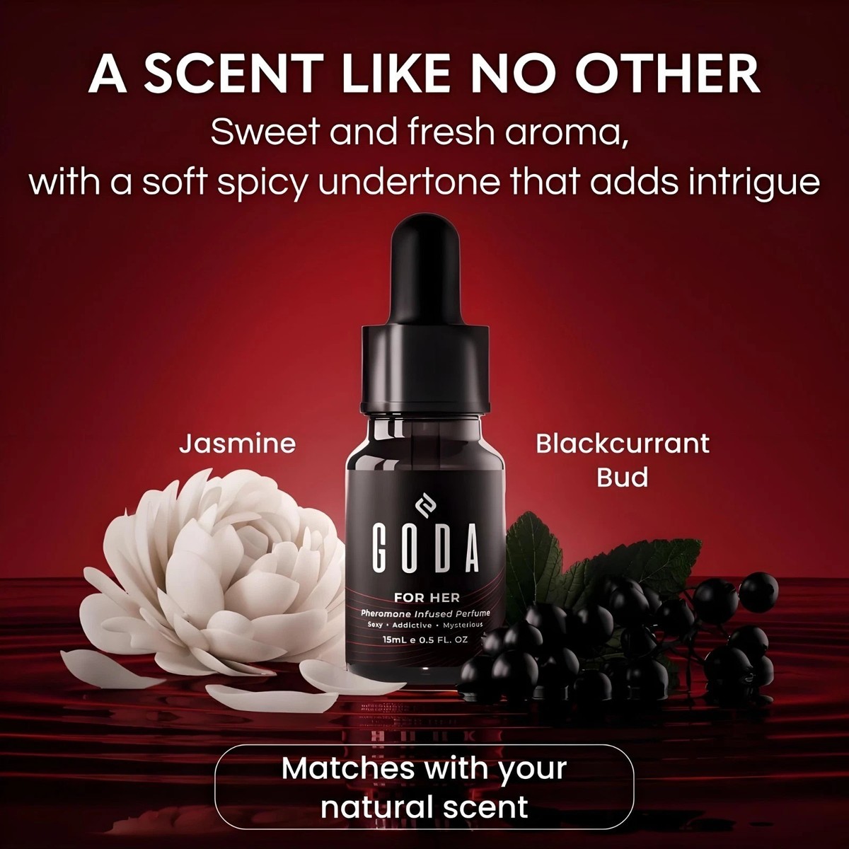 GODA For Her Pheromone Perfume For Women with Jasmine and Rose