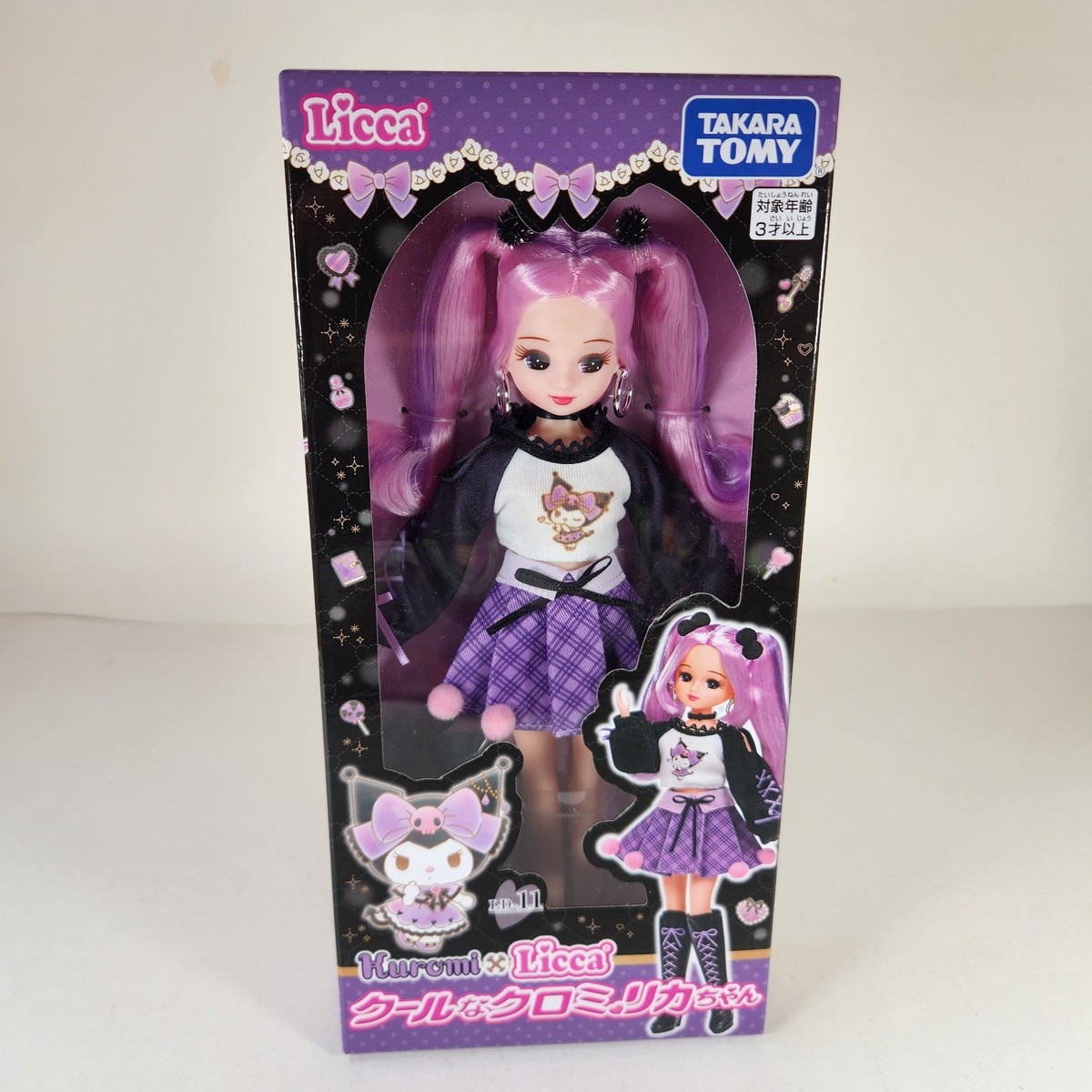 Takara Tomy Cool Kuromi x Licca Chan Doll LD-11 Sanrio Japan 2025