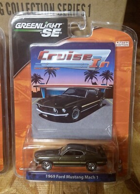 Greenlight 1969 FORD MUSTANG MACH 1 Brown 1/64 CRUISE IN | eBay