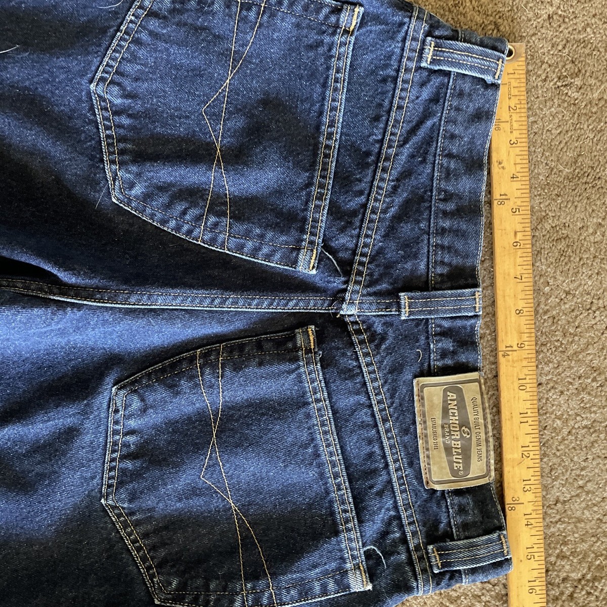 Vintage Men's Anchor Blue Jeans Beyond Baggy Size 32x30 | eBay