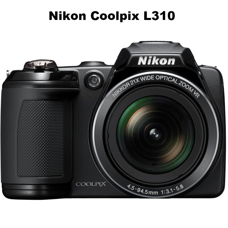 Nikon COOLPIX L310 14.0MP 21x Optical Zoom Digital Camera - Black