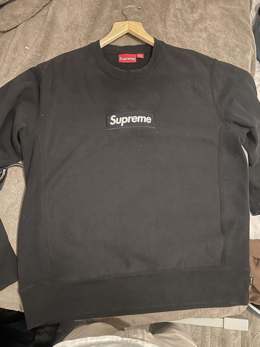 Supreme box logo crewneck black FW15 | eBay