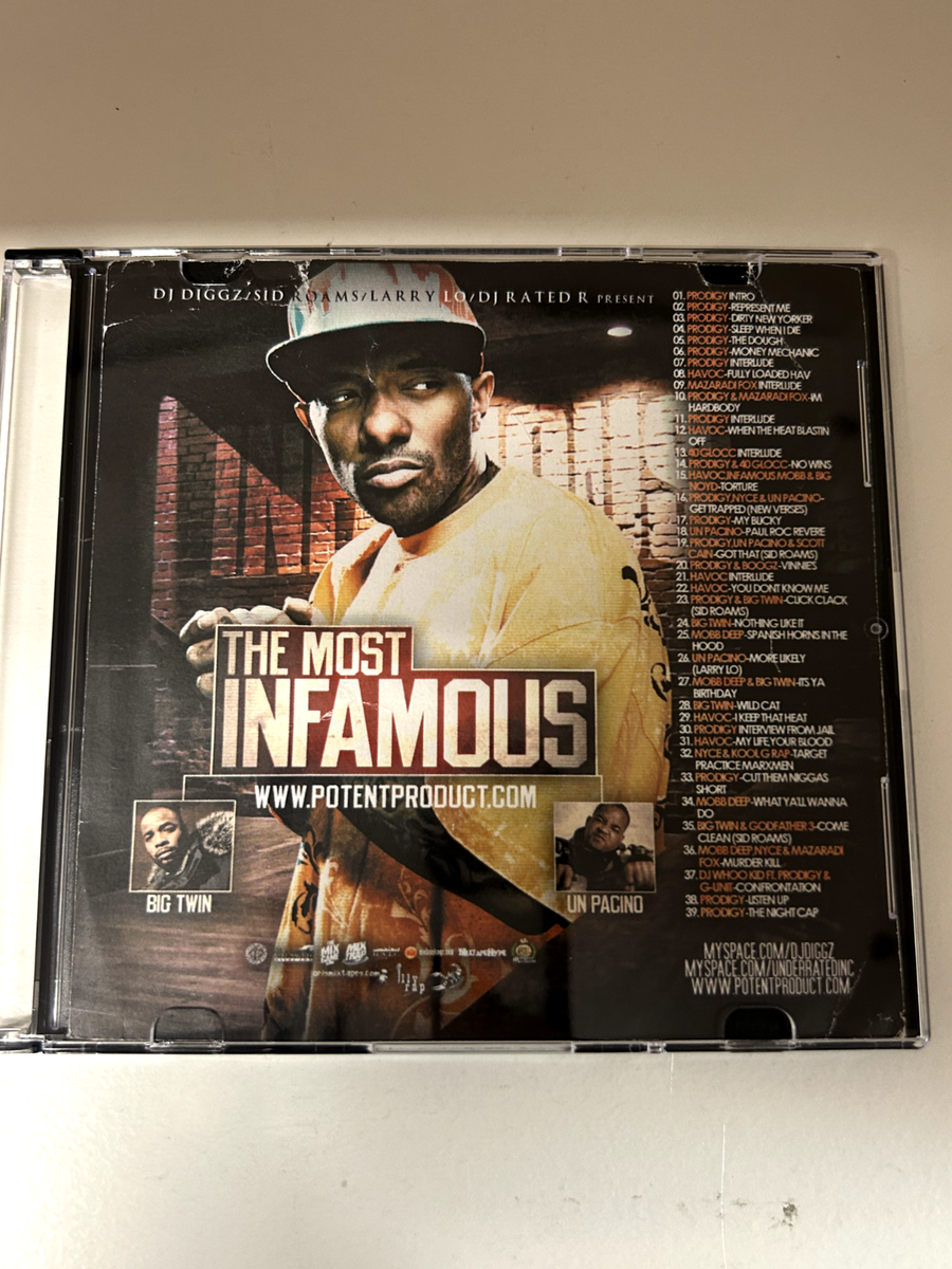 RARE DJ DIGGZ PRODIGY THE MOST INFAMOUS NYC MOBB DEEP PROMO