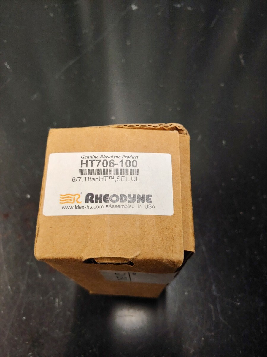 Rheodyne 6/7 TItanHT Valve SEL UL HT706-100 Waters IDEX HPLC High