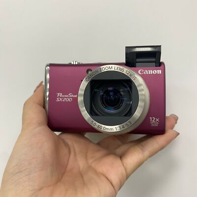Canon PowerShot SX200 lS 12.1MP 12x Optical Zoom CCD Digital