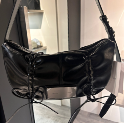 Martin Kim Half Shirring Ribbon Round Back Women's Shoulder Bag