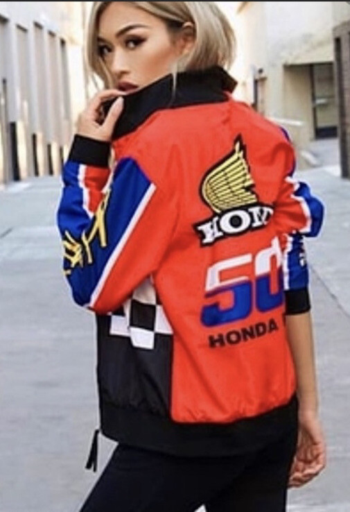 Forever 21 Honda 500 Honda Racing Windbreaker Full Zip Jacket