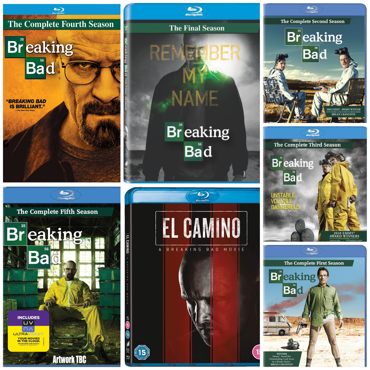 Breaking Bad Complete TV Series Box Set El Camino Movie AMC Crime