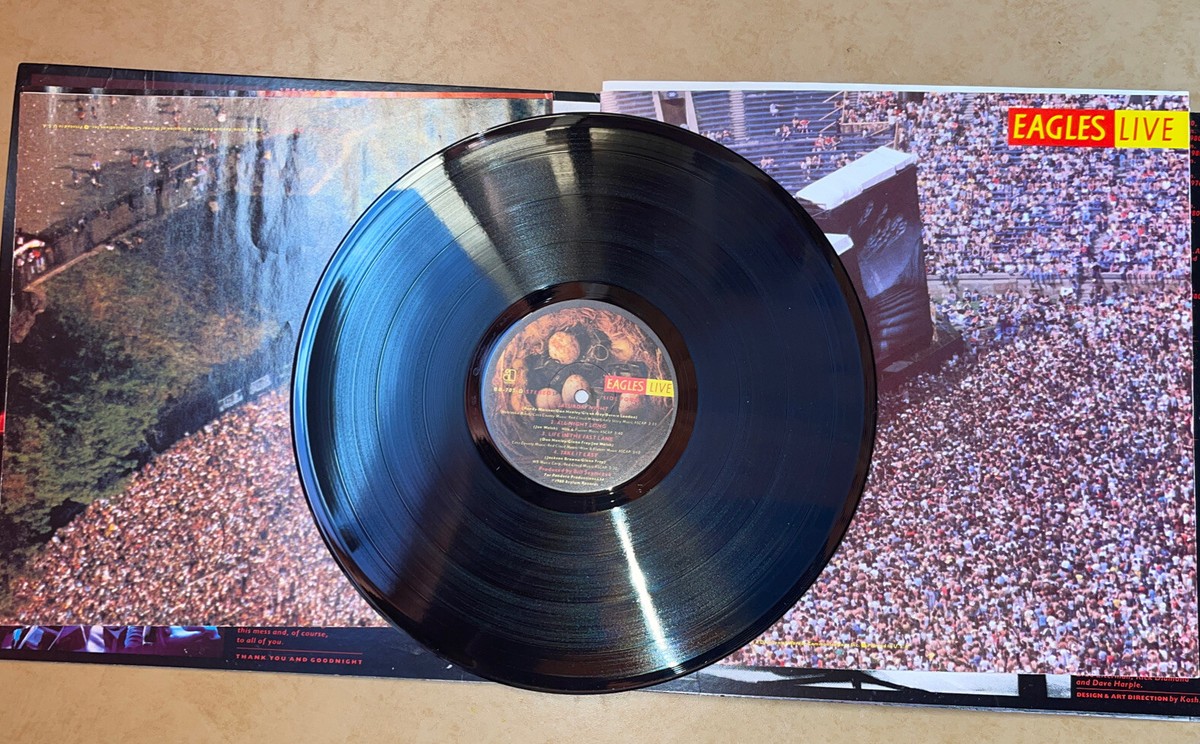 EAGLES LIVE VINYL ~ ORIGINAL FIRST PRESSING ~ BB705 ~ COMPLETE W