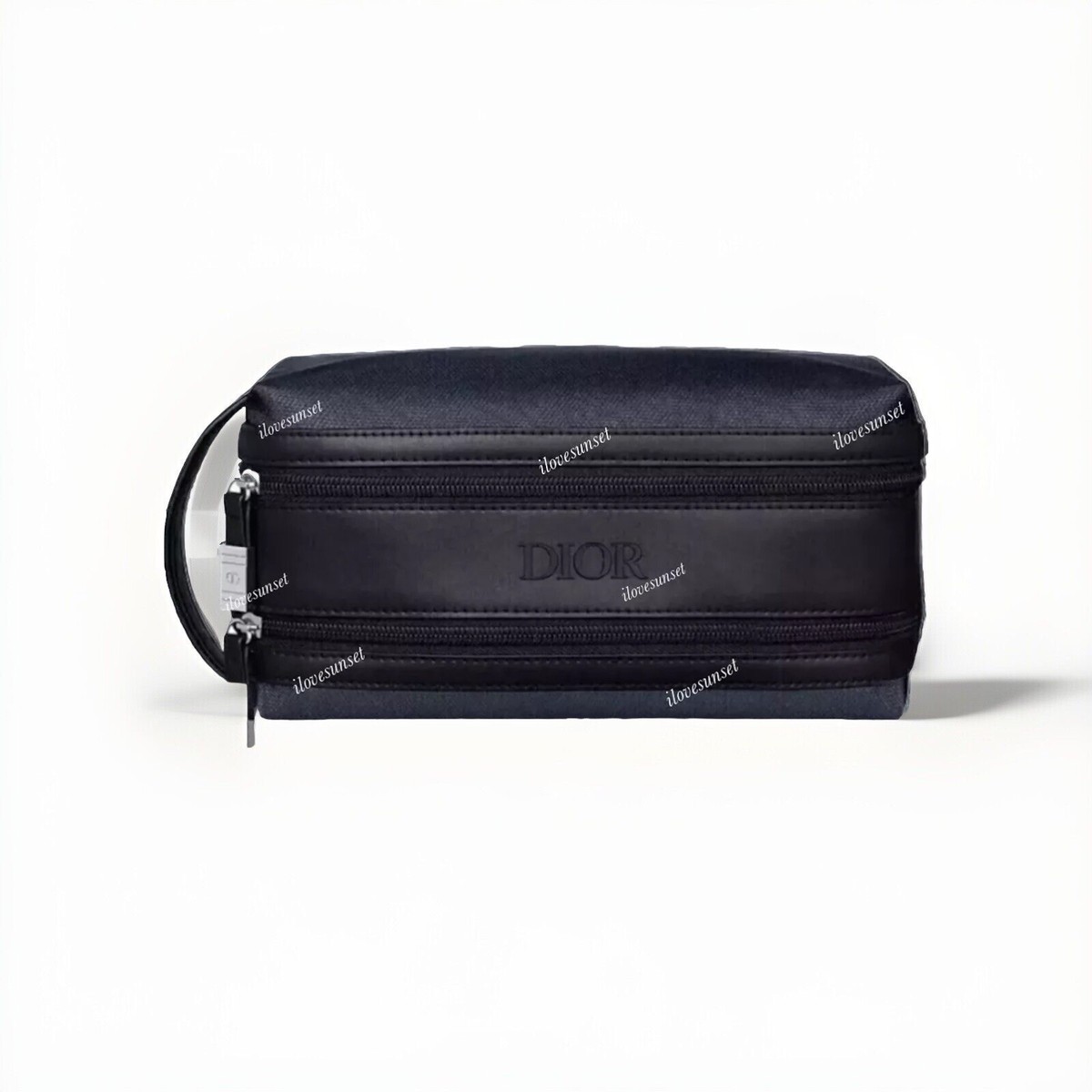 New {DIOR} Navy & Black Men's Generic Bag Toiletry Pouch Travel
