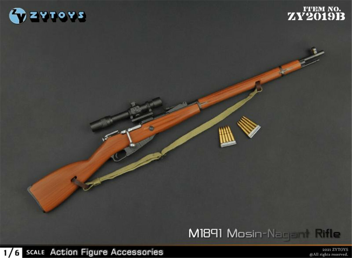 ZY Toys 1:6 ZY2019 M1891 Mosin–Nagant Sniper Rifle Gun For 12