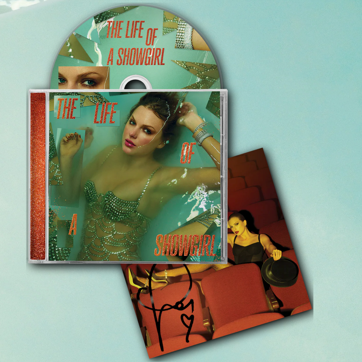 Taylor Swift The Life of a Showgirl Signed CD Complete SEALED Set