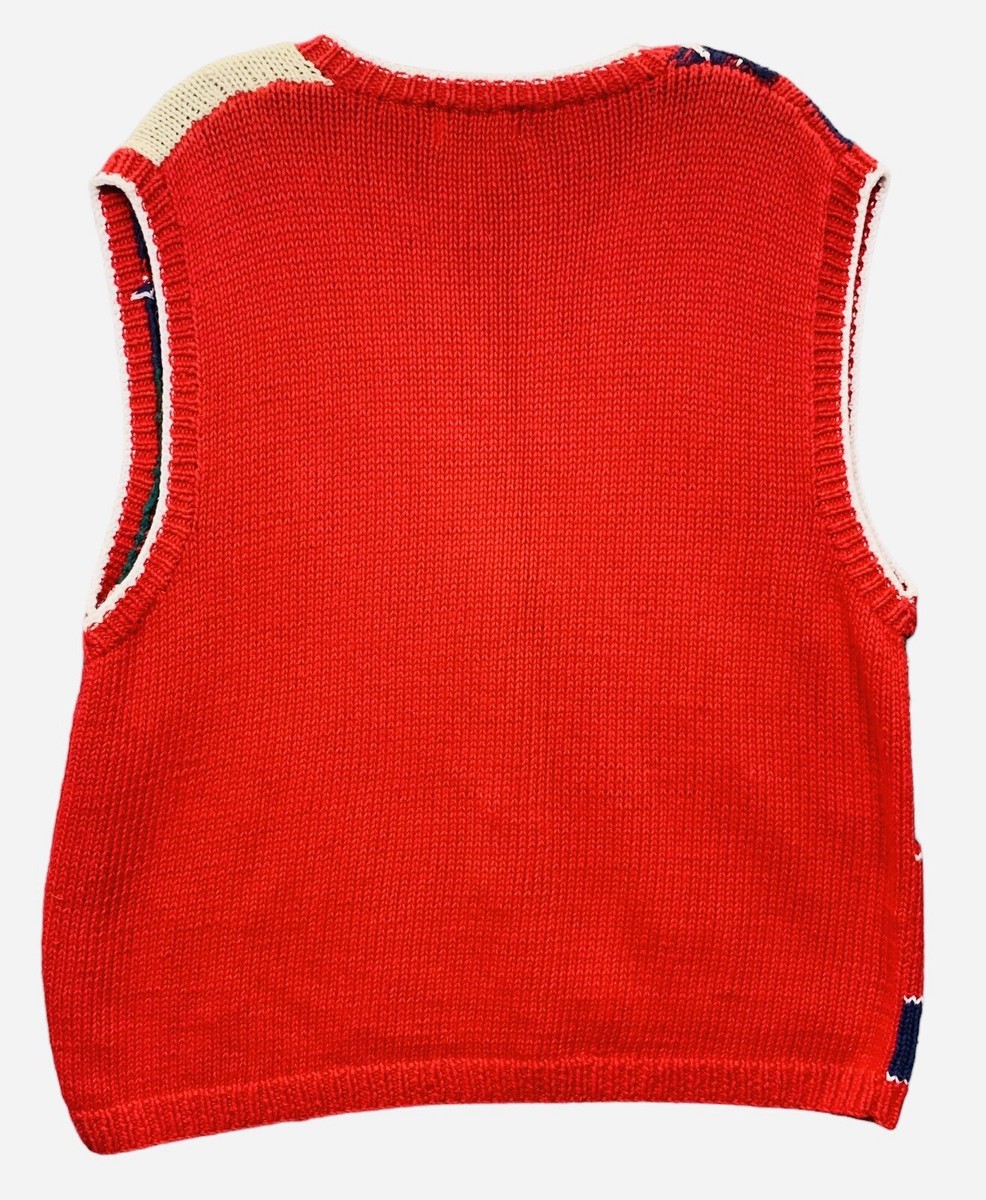 Vintage Knockabouts By Pendleton Mens XL Golf Vest Knit Button