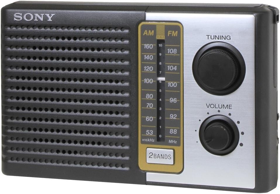 Sony ICF-F10 2 Band FM/AM Portable Battery Transistor Radio