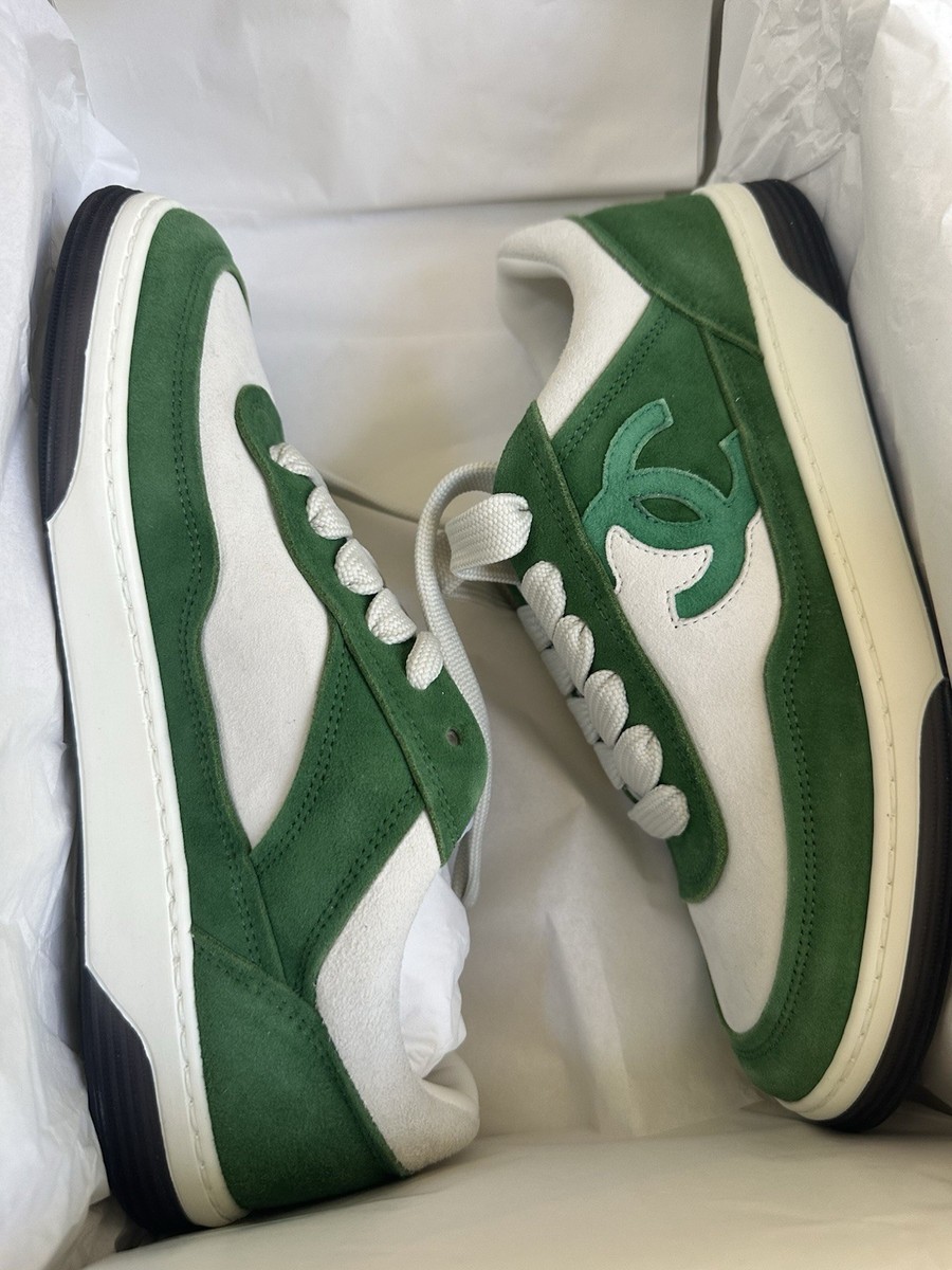 size 36EU NEW CHANEL Suede CC Logo Trainer Sneaker G39978 w