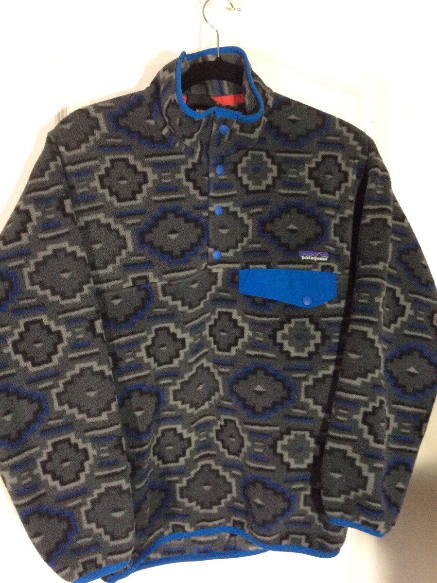 Vintage Patagonia Aztec Synchilla Snap-T Fleece Pullover Size XS