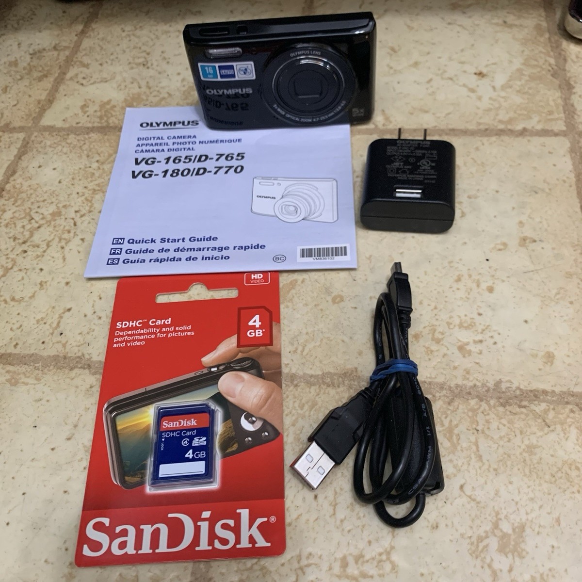 Olympus Stylus VG-180 16.0MP Digital Camera - Black for sale