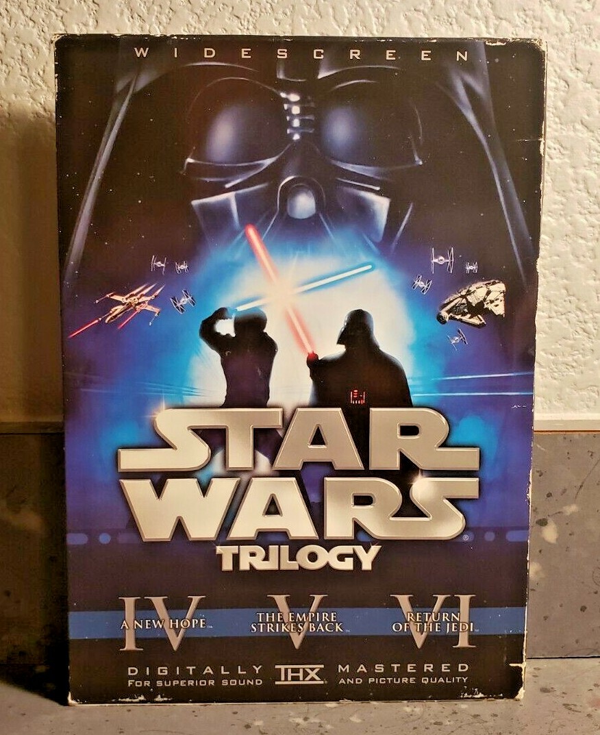 Star Wars Trilogy (6 DVD Box Set) 3 Films Titles Below Region 1 LN