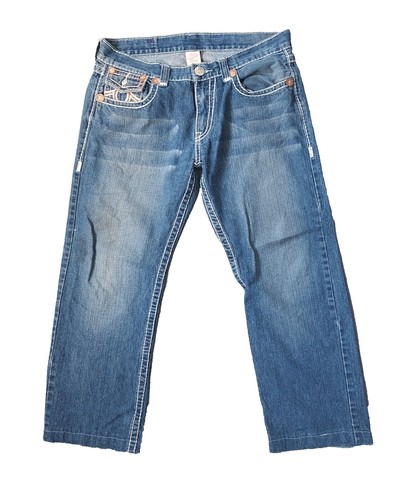 Kids True Religion Rainbow Joey Flare jeans size 12 EUC~Super Cool