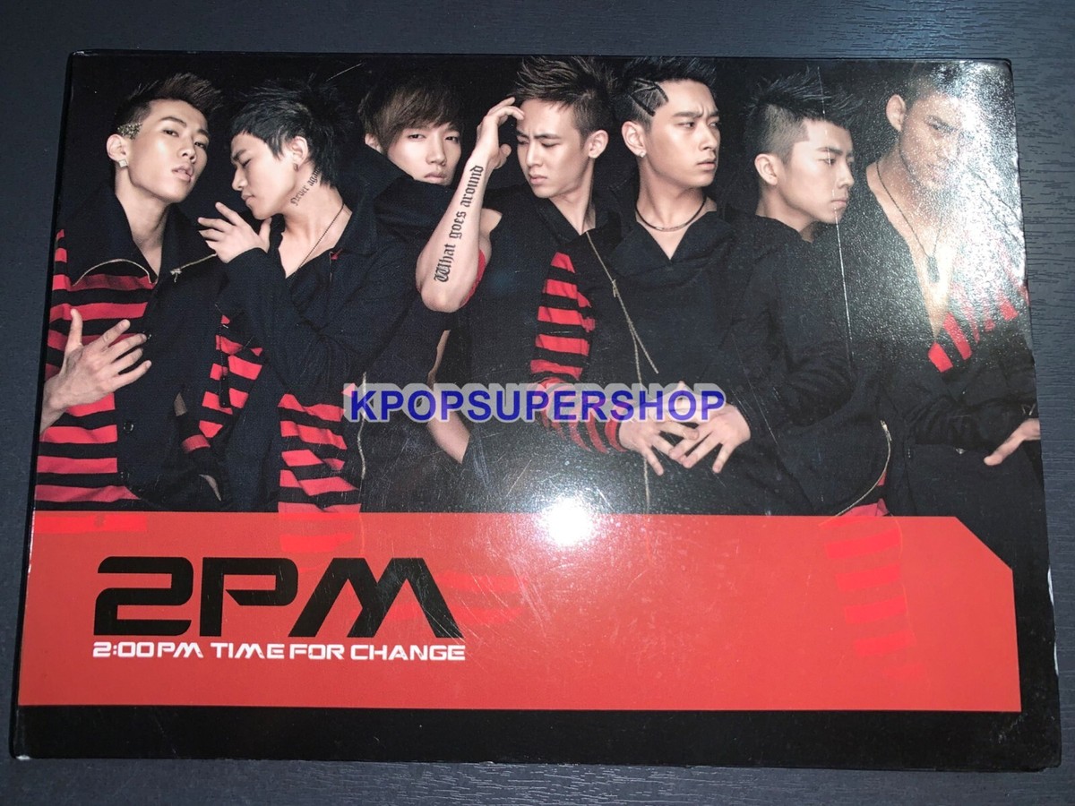2PM 2nd Single Album Time for Change CD Photobook Great Rare OOP