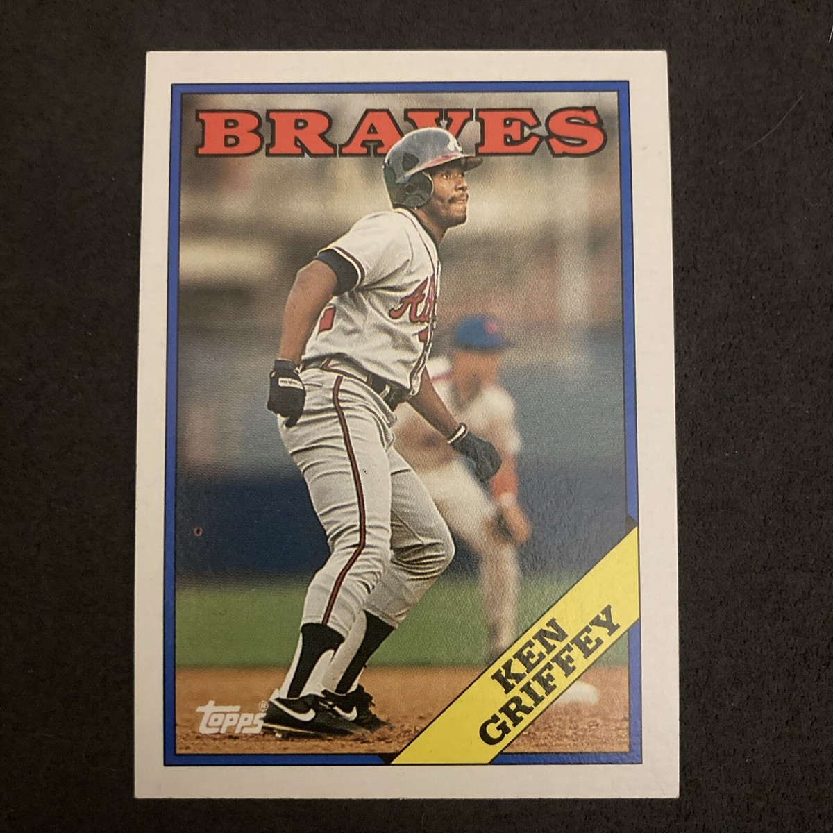 1988 Topps - #443 Ken Griffey ERROR Card Ink Error red circle | eBay