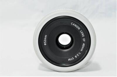 Near Mint-Canon EF 40mm f/2.8 STM Pancake Lens White | eBay