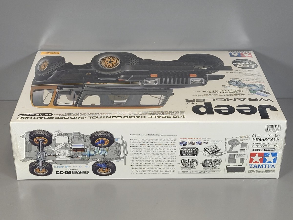 New Tamiya R/C 1/10 Jeep Wrangler 4WD CC01 Chassis with 