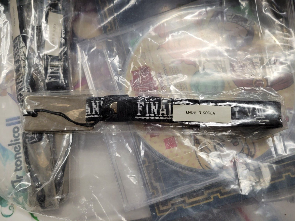 Final Fantasy VIII 8 Metal Logo Strap (1999) Brand New Factory