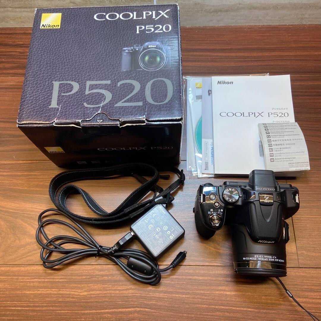 Nikon COOLPIX P520 18.1MP Digital Camera - Black for sale online