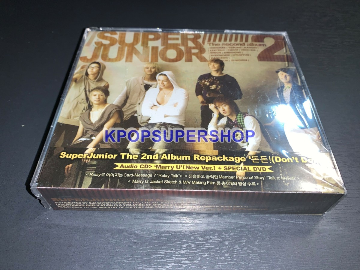 Super Junior Vol. 2 The Second Album Repackage Don't Don CD DVD