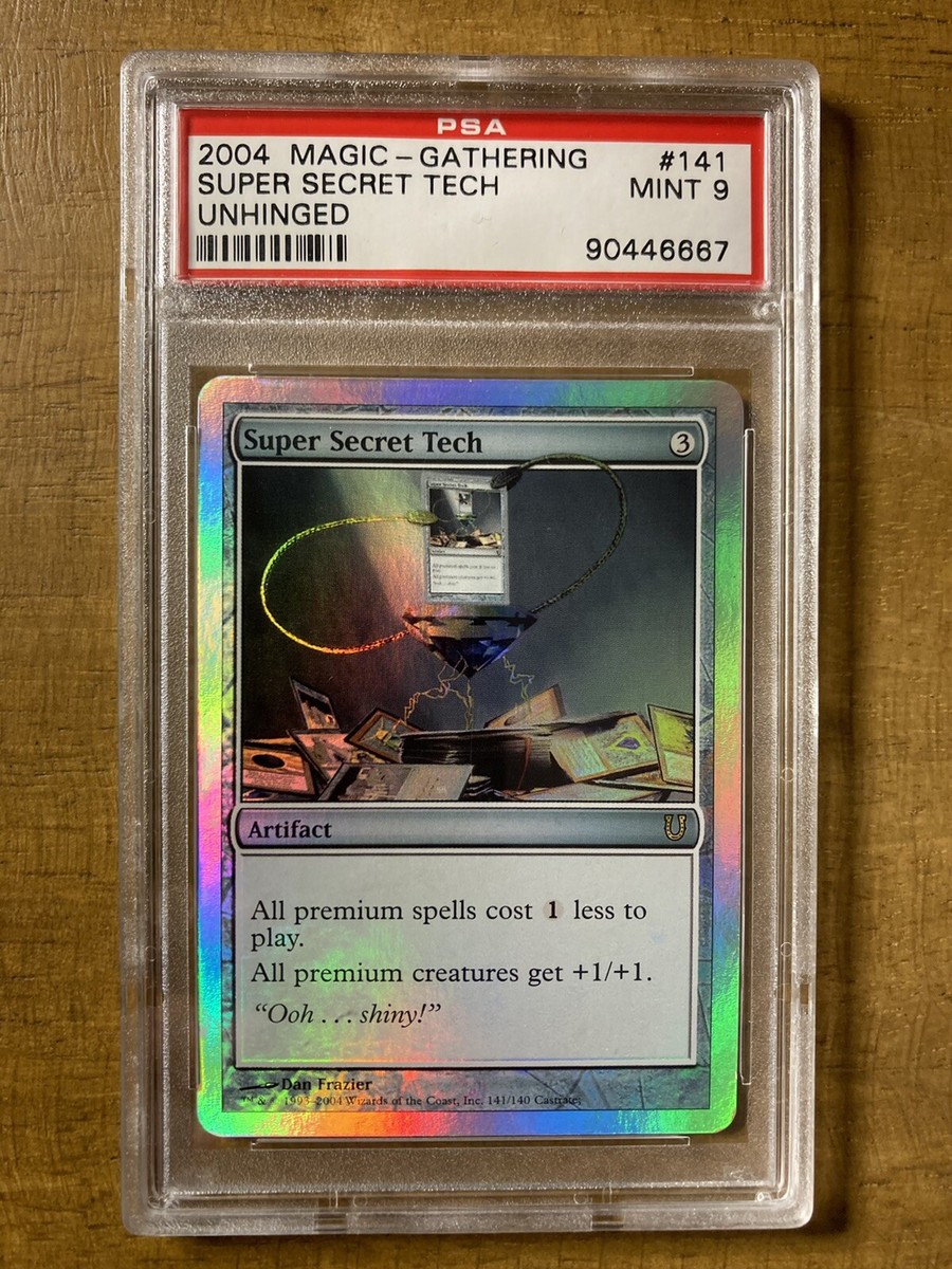 MTG✨SUPER SECRET TECH FOIL ✨Unhinged PSA 9 MINT RARE Artifact