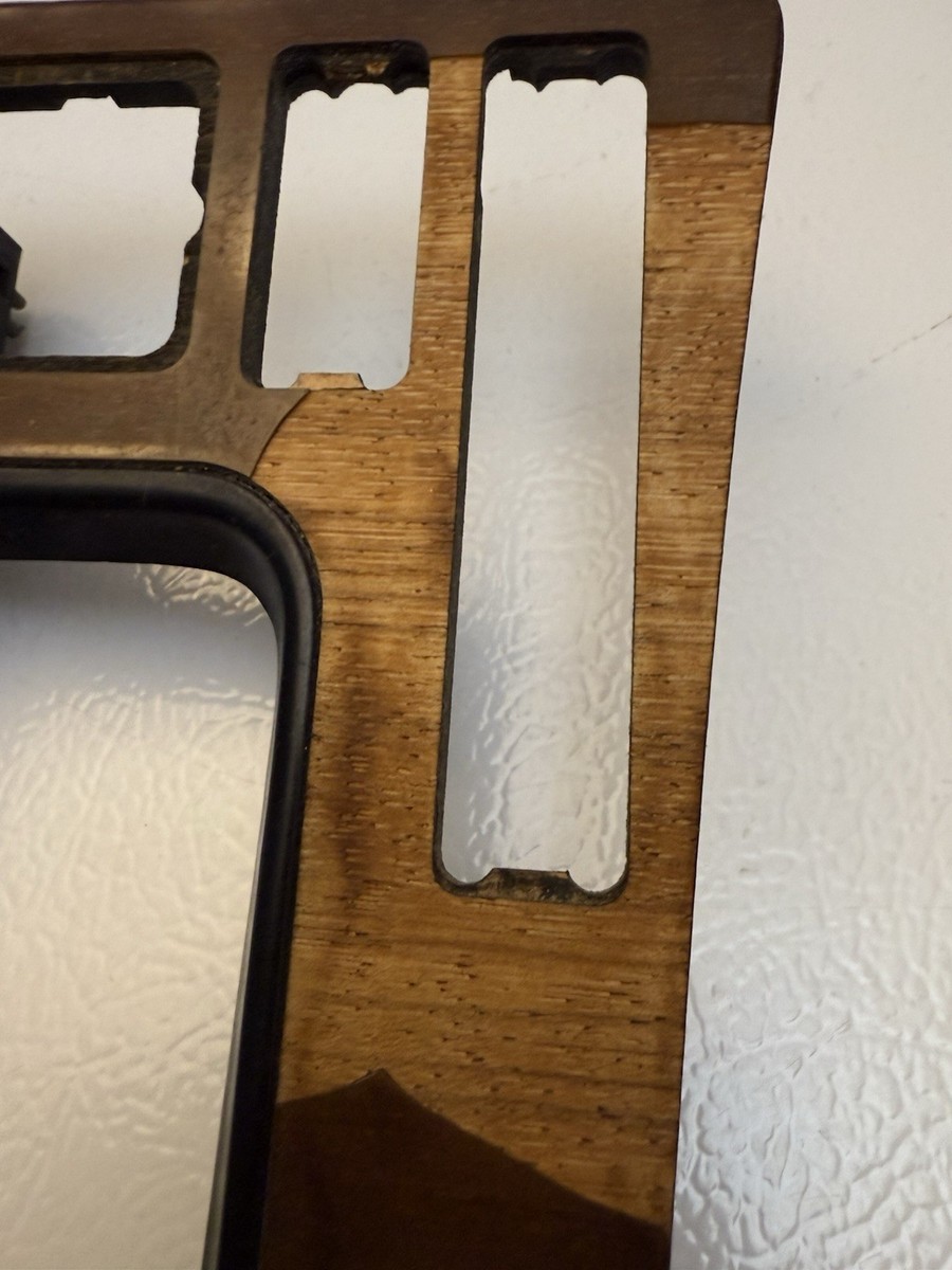 OEM Mercedes W201 190E 190D Center Console Shifter Bezel Zebrano