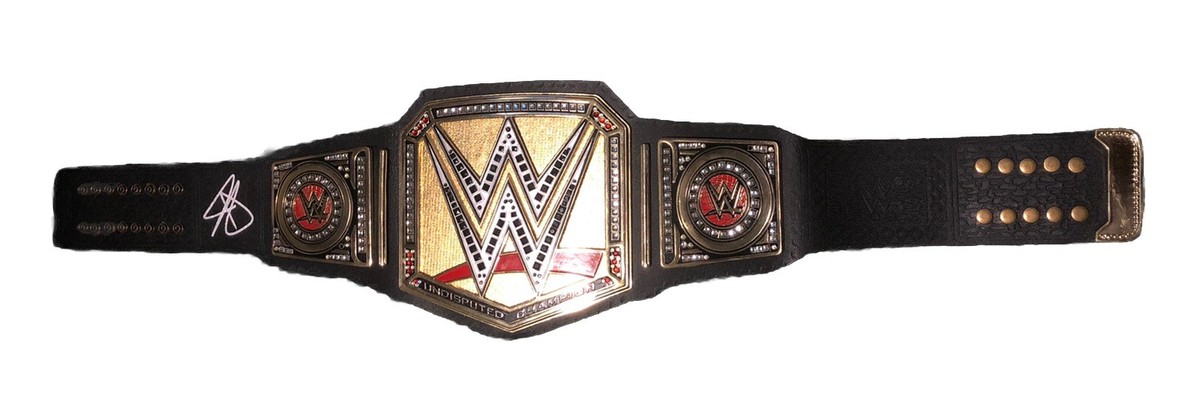 John Cena Signed Autographed WWE World Championship Title Belt