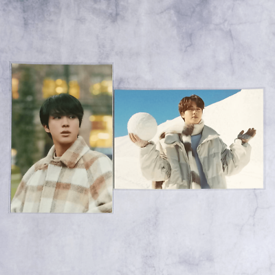 BTS Winter Package 2020 & 2021 Official Live Photo - Jin Set of 2
