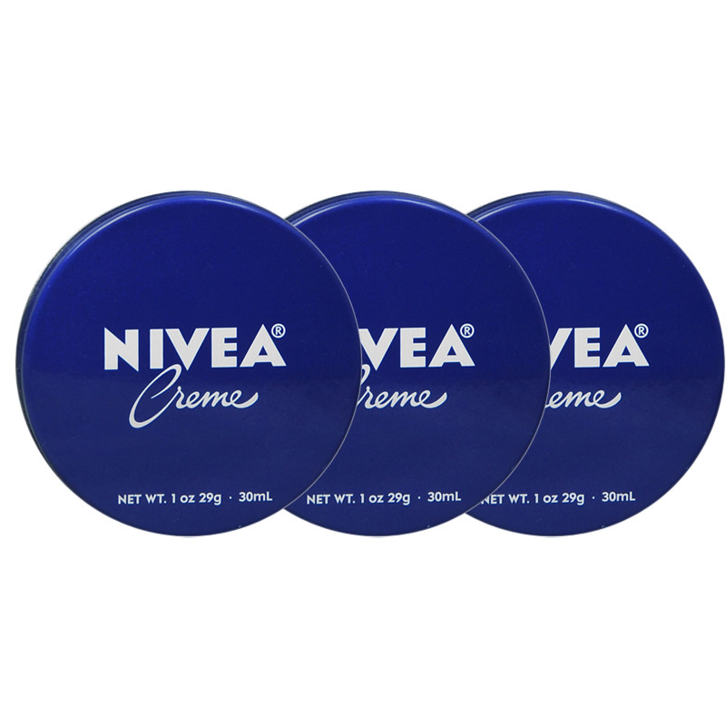 3 pcs Nivea Travel Size 1 oz. Creme Hand Body Skin Moisturizing