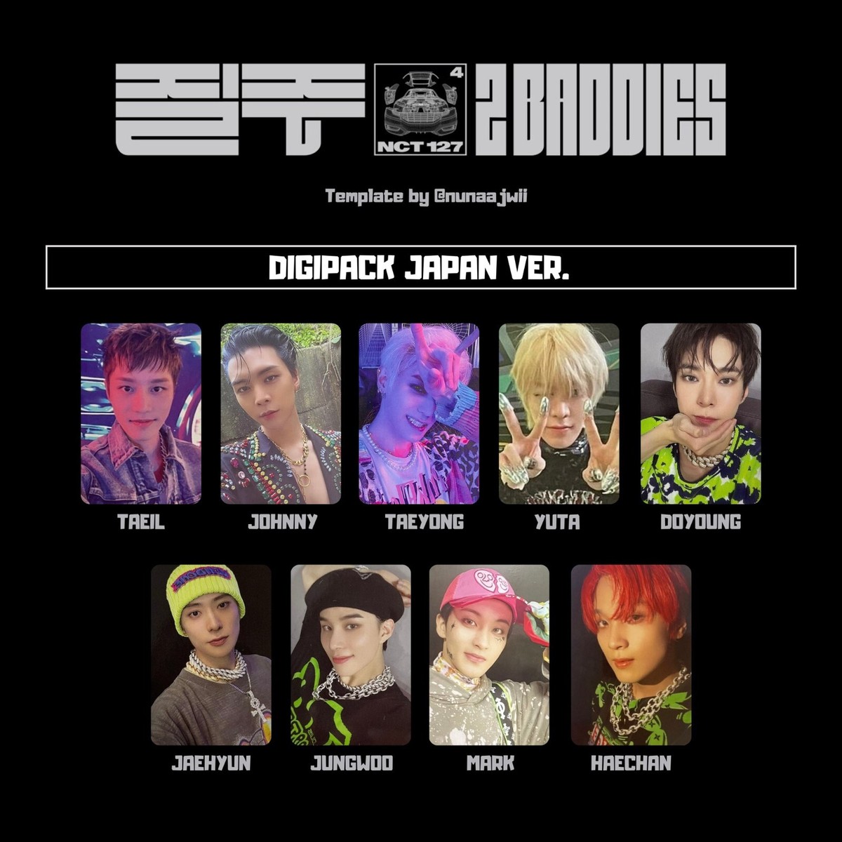 NCT 127 NCT127 2 Baddies JAPAN ver. official Photo card Photobook