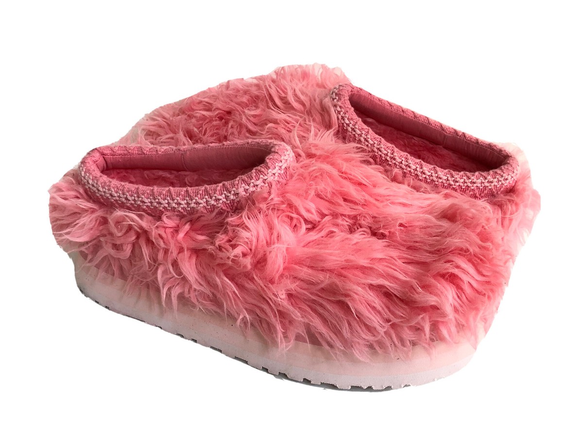 UGG FLUFF MOMMA SUGAR TASMAN PINK JASMINE PLATFORM SHOE US 8 / EU