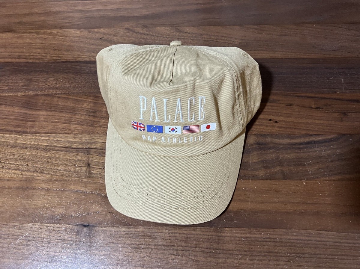 Palace x GAP Flag 6-Panel Khaki Hat Cap O/S Adjustable SS24 Cotton