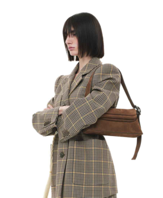 OSOI Folder Brot Nubuck Brown – Leather Shoulder Bag Made in Korea