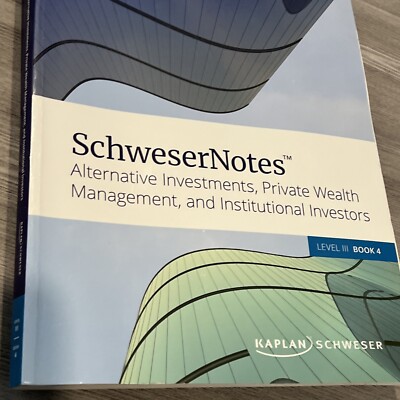 2024 CFA Level 3 Schwester notes and factsheet BOOK 4 & 5 - FREE