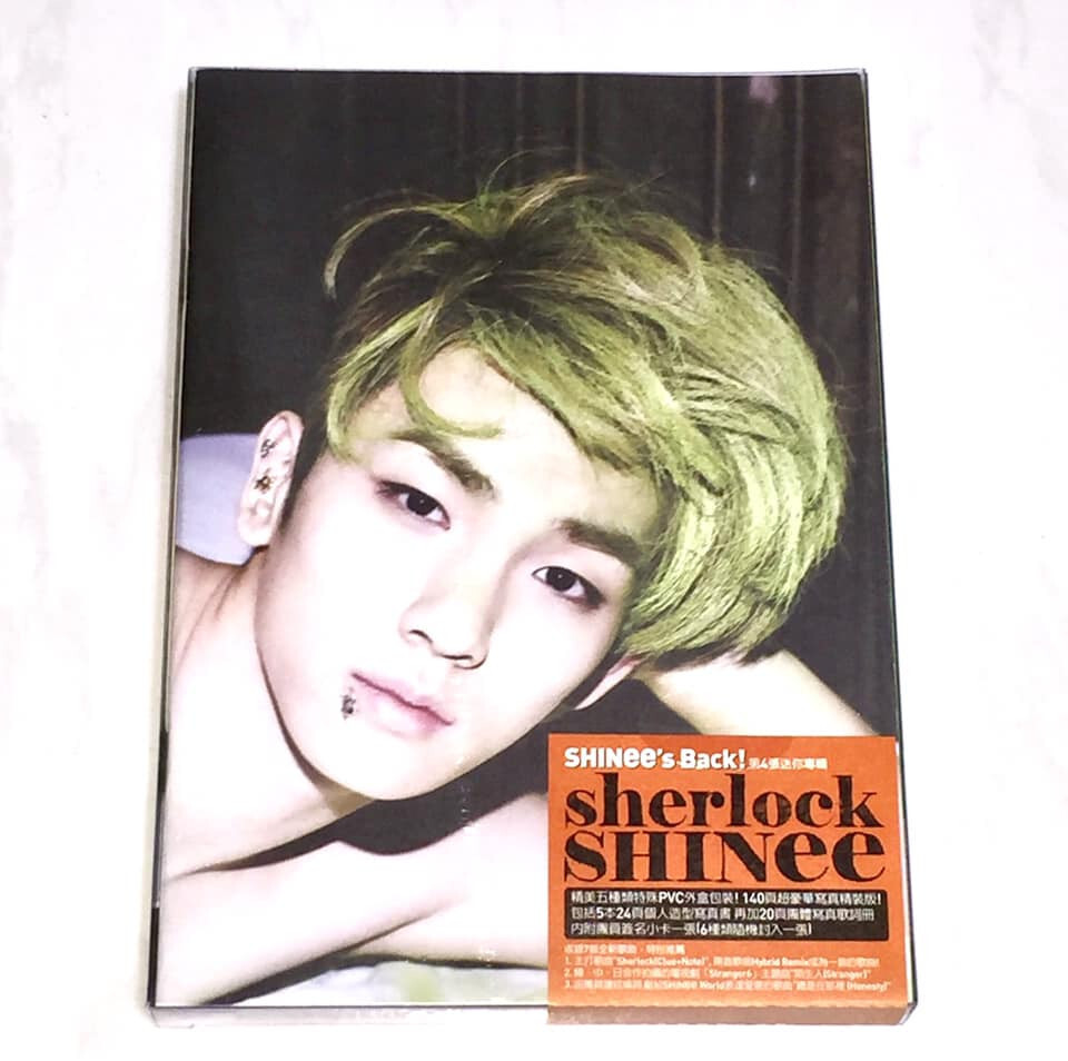 SHINee 2012 Sherlock Taiwan OBI Box CD + 140-P Photobook + DM