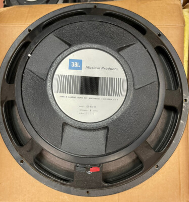 Vintage JBL E140-8 Bass Speaker - 200 WRMS, 15 inch, 8 ohms